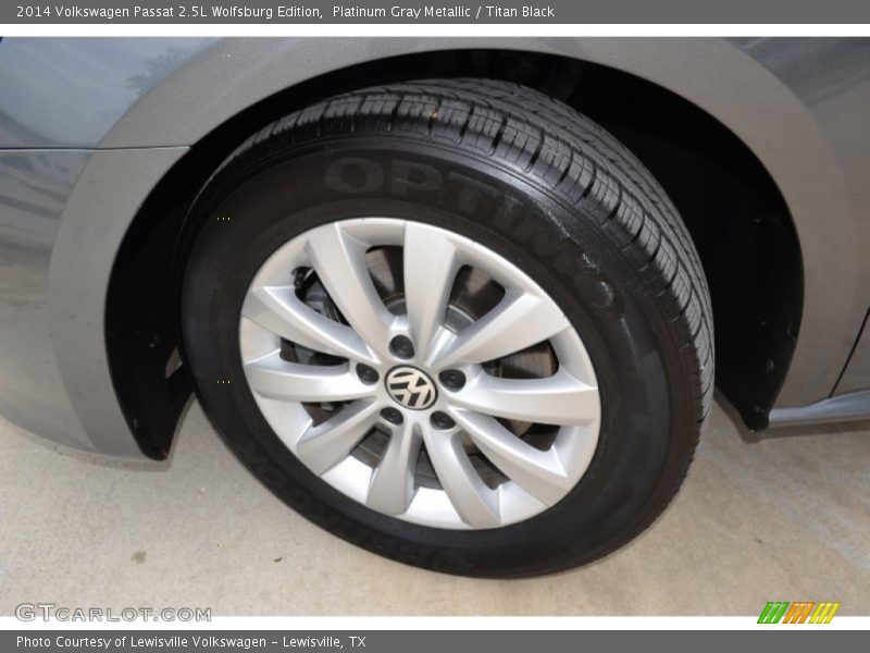 Platinum Gray Metallic / Titan Black 2014 Volkswagen Passat 2.5L Wolfsburg Edition