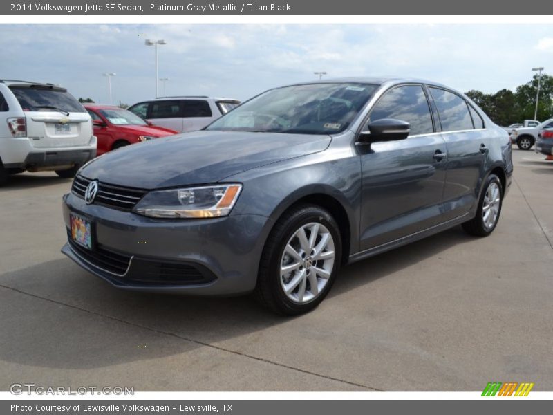 Platinum Gray Metallic / Titan Black 2014 Volkswagen Jetta SE Sedan