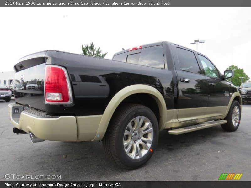 Black / Longhorn Canyon Brown/Light Frost 2014 Ram 1500 Laramie Longhorn Crew Cab