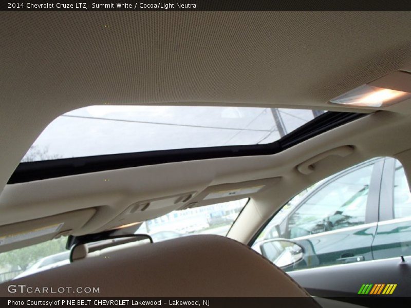 Summit White / Cocoa/Light Neutral 2014 Chevrolet Cruze LTZ