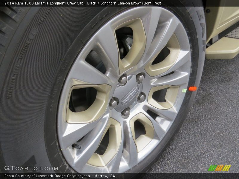 Black / Longhorn Canyon Brown/Light Frost 2014 Ram 1500 Laramie Longhorn Crew Cab