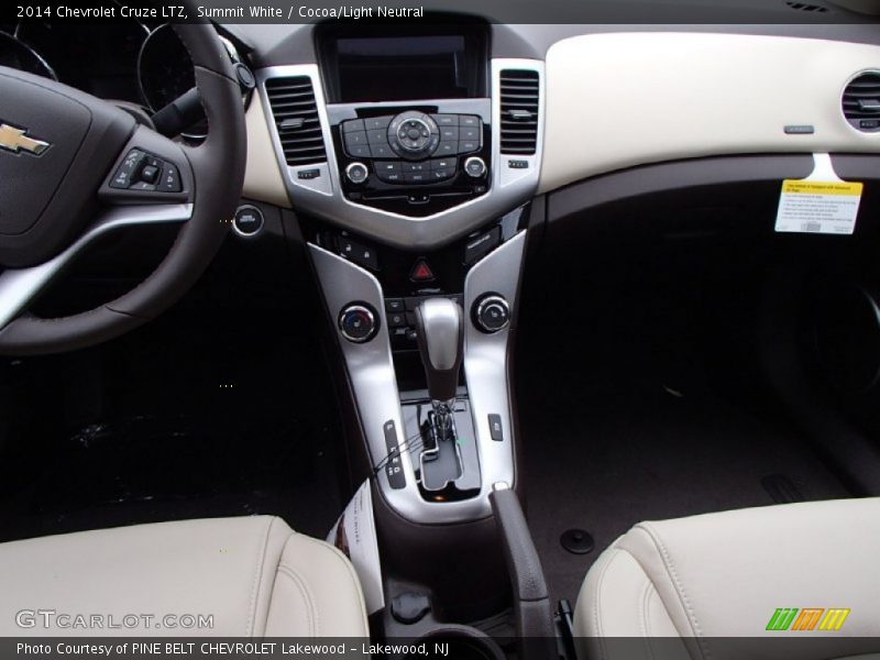 Summit White / Cocoa/Light Neutral 2014 Chevrolet Cruze LTZ
