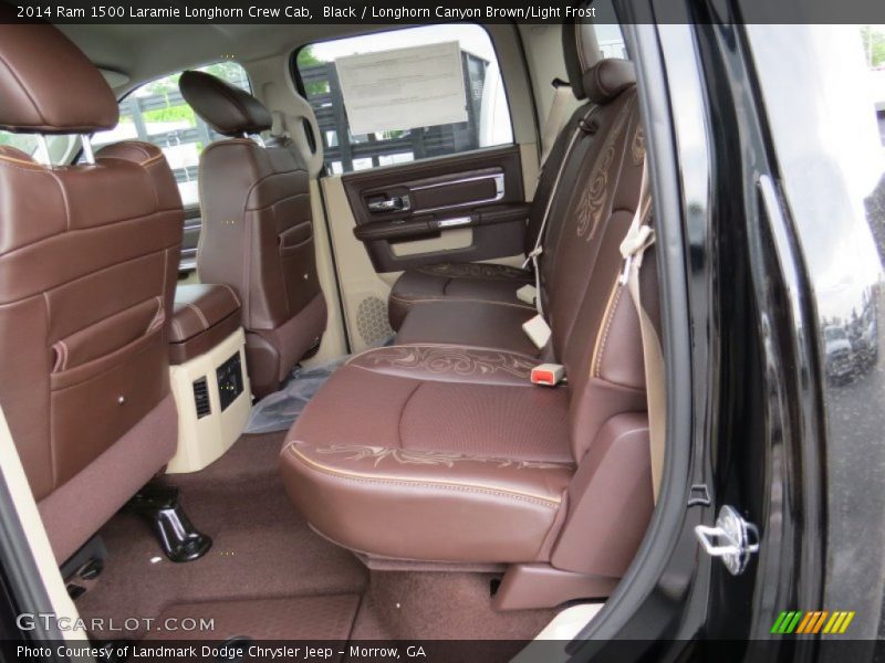 Black / Longhorn Canyon Brown/Light Frost 2014 Ram 1500 Laramie Longhorn Crew Cab