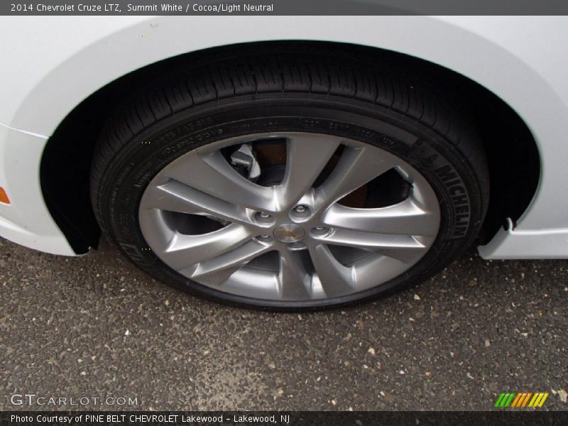 Summit White / Cocoa/Light Neutral 2014 Chevrolet Cruze LTZ