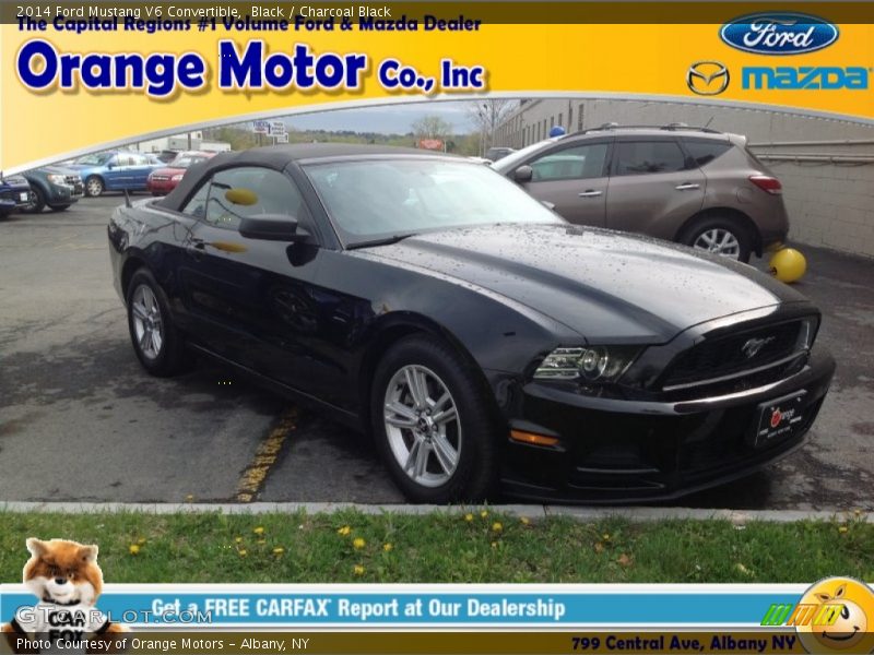 Black / Charcoal Black 2014 Ford Mustang V6 Convertible