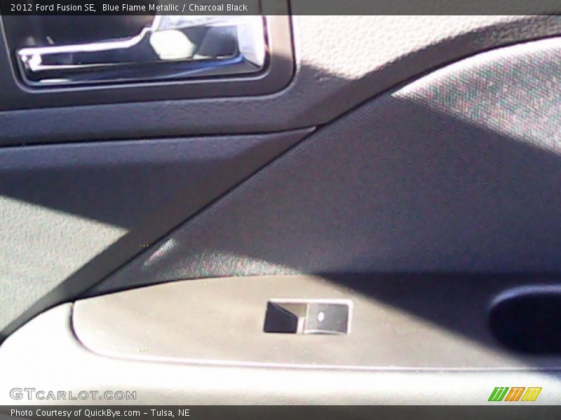 Blue Flame Metallic / Charcoal Black 2012 Ford Fusion SE