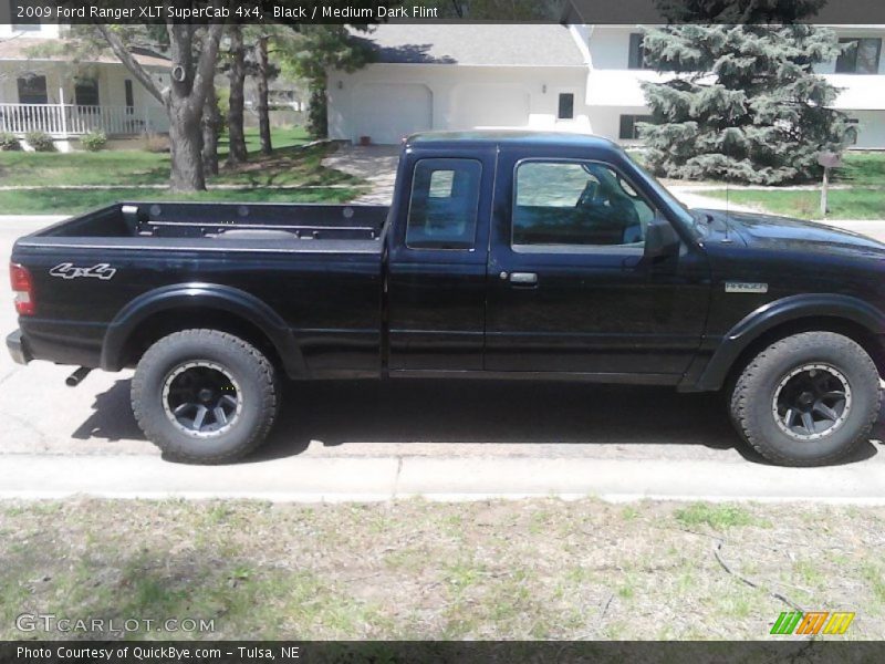 Black / Medium Dark Flint 2009 Ford Ranger XLT SuperCab 4x4