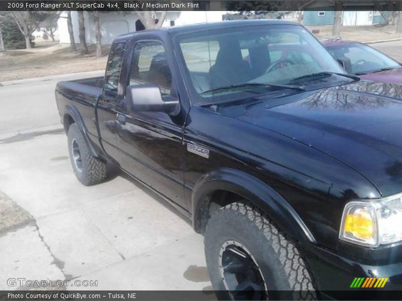 Black / Medium Dark Flint 2009 Ford Ranger XLT SuperCab 4x4