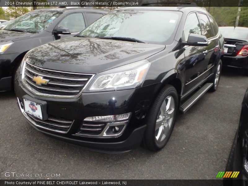 Black Granite Metallic / Ebony/Mojave 2014 Chevrolet Traverse LTZ AWD