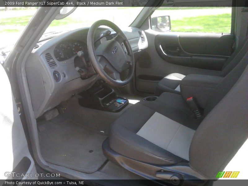 Black / Medium Dark Flint 2009 Ford Ranger XLT SuperCab 4x4