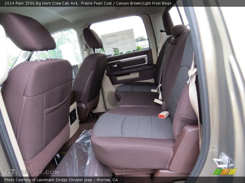 Rear Seat of 2014 1500 Big Horn Crew Cab 4x4