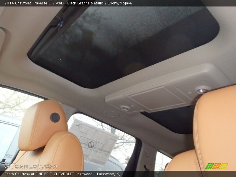 Black Granite Metallic / Ebony/Mojave 2014 Chevrolet Traverse LTZ AWD