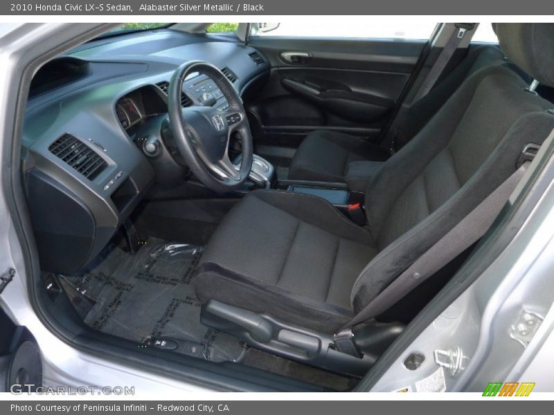 Alabaster Silver Metallic / Black 2010 Honda Civic LX-S Sedan