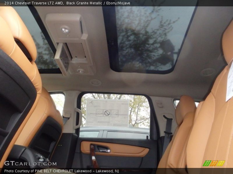 Black Granite Metallic / Ebony/Mojave 2014 Chevrolet Traverse LTZ AWD