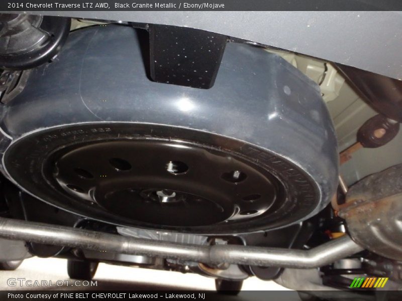 Black Granite Metallic / Ebony/Mojave 2014 Chevrolet Traverse LTZ AWD