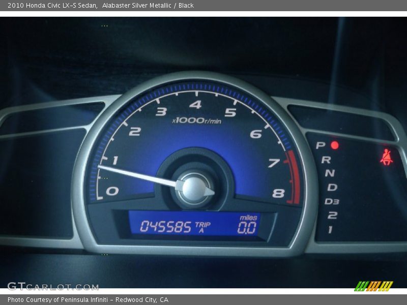 Alabaster Silver Metallic / Black 2010 Honda Civic LX-S Sedan
