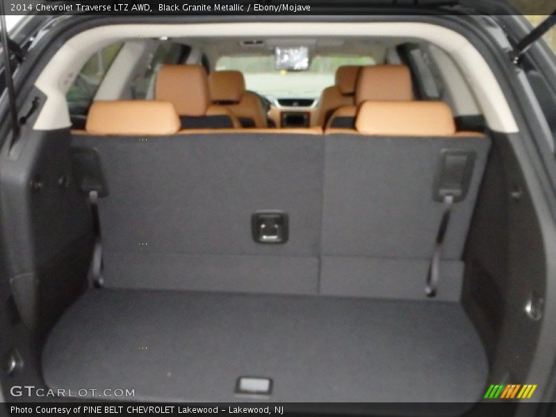 Black Granite Metallic / Ebony/Mojave 2014 Chevrolet Traverse LTZ AWD