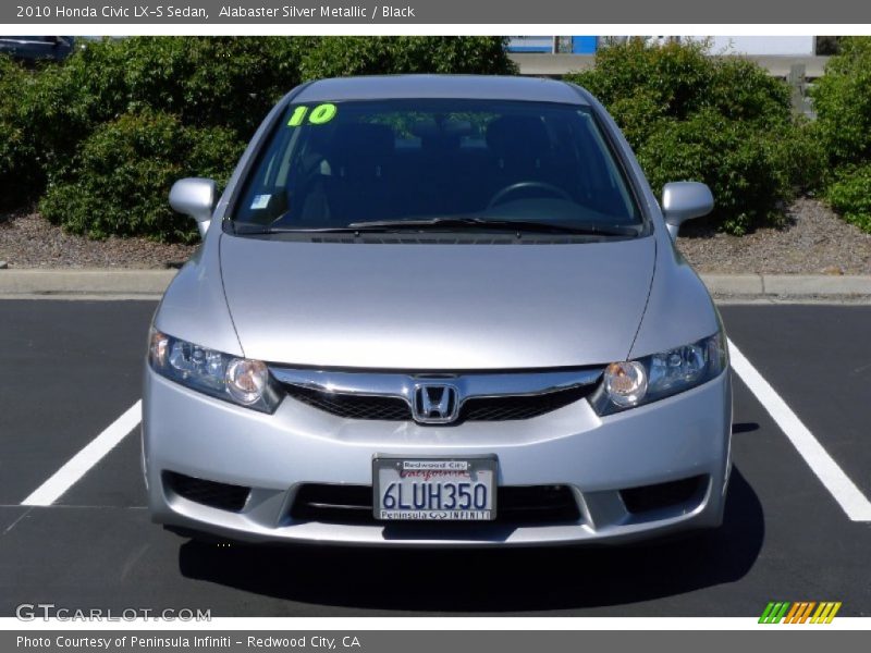 Alabaster Silver Metallic / Black 2010 Honda Civic LX-S Sedan