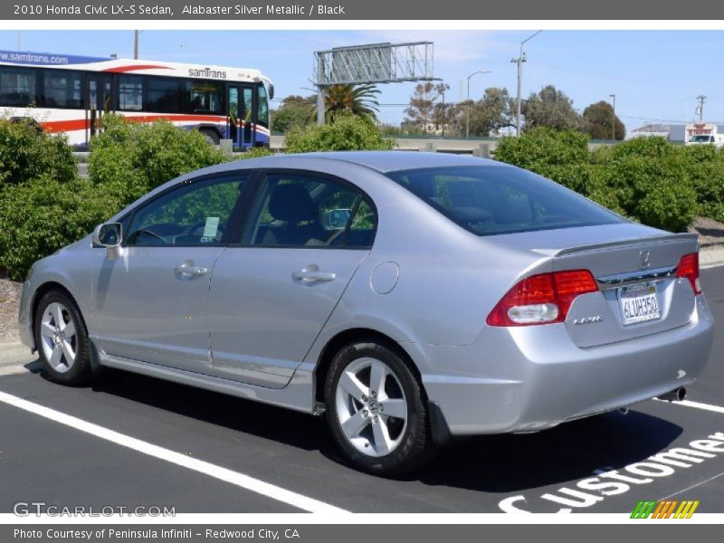 Alabaster Silver Metallic / Black 2010 Honda Civic LX-S Sedan
