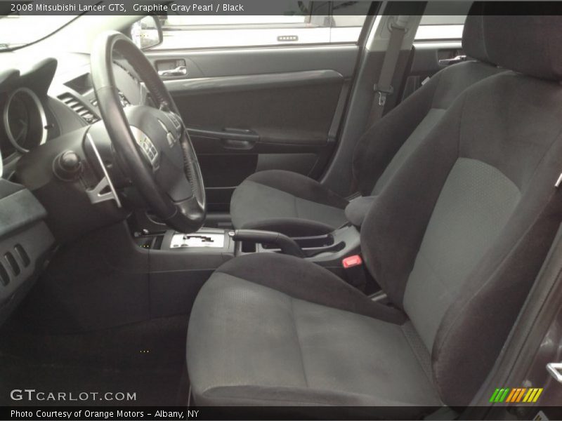 Graphite Gray Pearl / Black 2008 Mitsubishi Lancer GTS