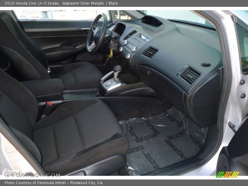 Alabaster Silver Metallic / Black 2010 Honda Civic LX-S Sedan