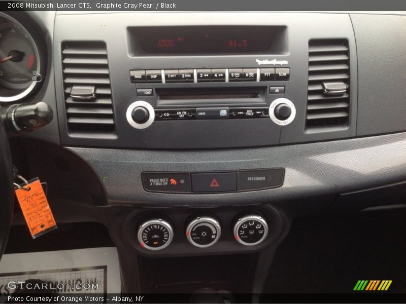 Graphite Gray Pearl / Black 2008 Mitsubishi Lancer GTS