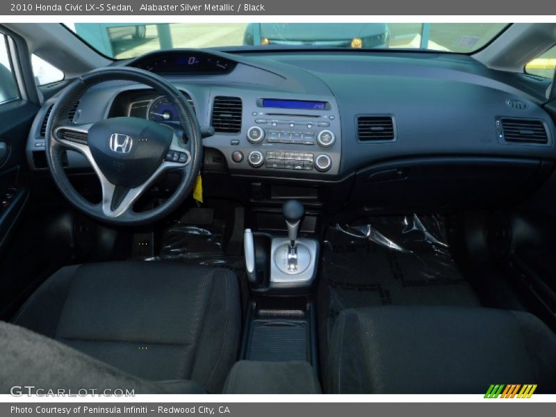 Alabaster Silver Metallic / Black 2010 Honda Civic LX-S Sedan