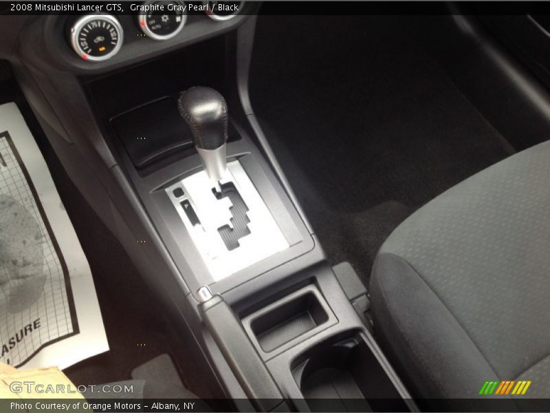Graphite Gray Pearl / Black 2008 Mitsubishi Lancer GTS