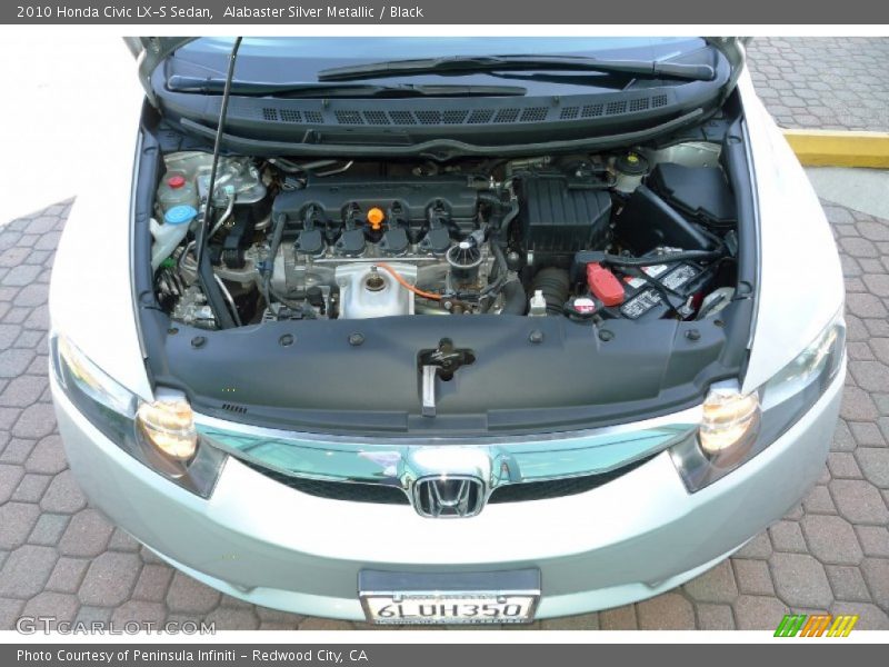 Alabaster Silver Metallic / Black 2010 Honda Civic LX-S Sedan