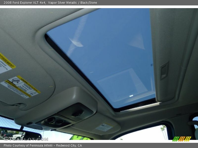 Vapor Silver Metallic / Black/Stone 2008 Ford Explorer XLT 4x4