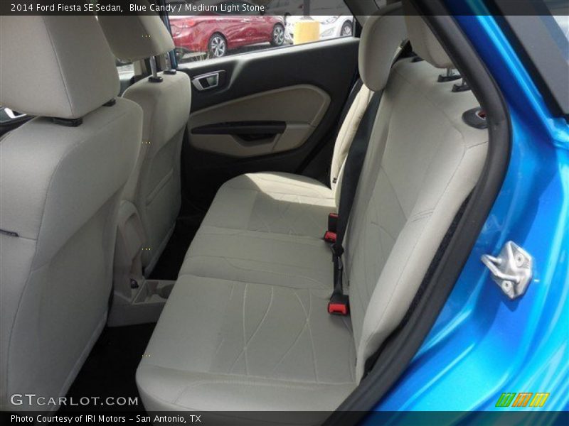 Blue Candy / Medium Light Stone 2014 Ford Fiesta SE Sedan