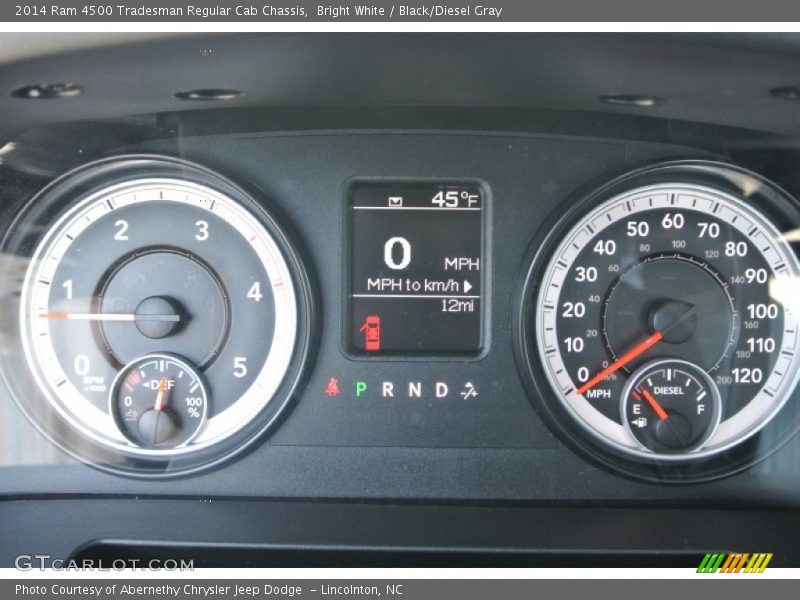  2014 4500 Tradesman Regular Cab Chassis Tradesman Regular Cab Chassis Gauges