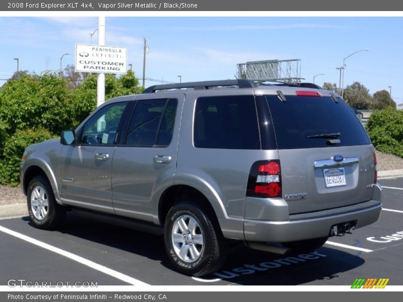 Vapor Silver Metallic / Black/Stone 2008 Ford Explorer XLT 4x4