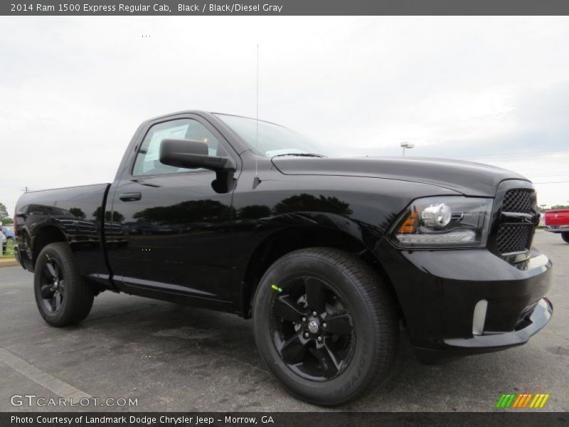 Black / Black/Diesel Gray 2014 Ram 1500 Express Regular Cab