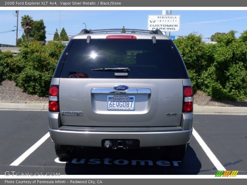 Vapor Silver Metallic / Black/Stone 2008 Ford Explorer XLT 4x4