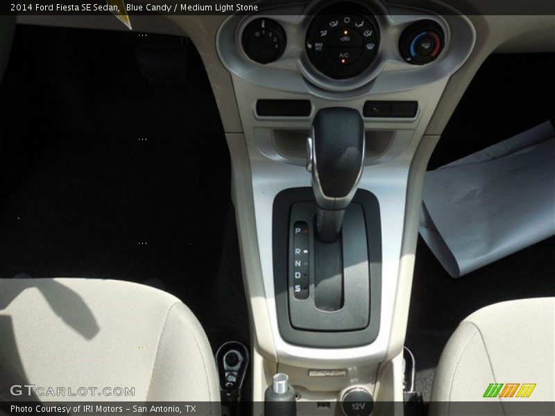 Blue Candy / Medium Light Stone 2014 Ford Fiesta SE Sedan