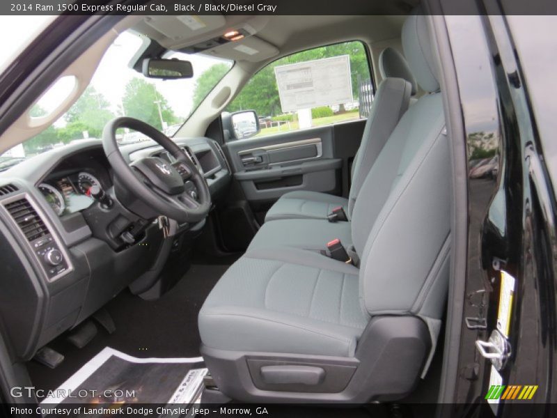 Black / Black/Diesel Gray 2014 Ram 1500 Express Regular Cab