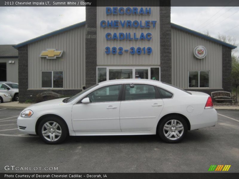 Summit White / Ebony 2013 Chevrolet Impala LT