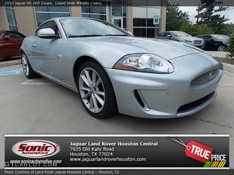 Liquid Silver Metallic / Ivory 2010 Jaguar XK XKR Coupe