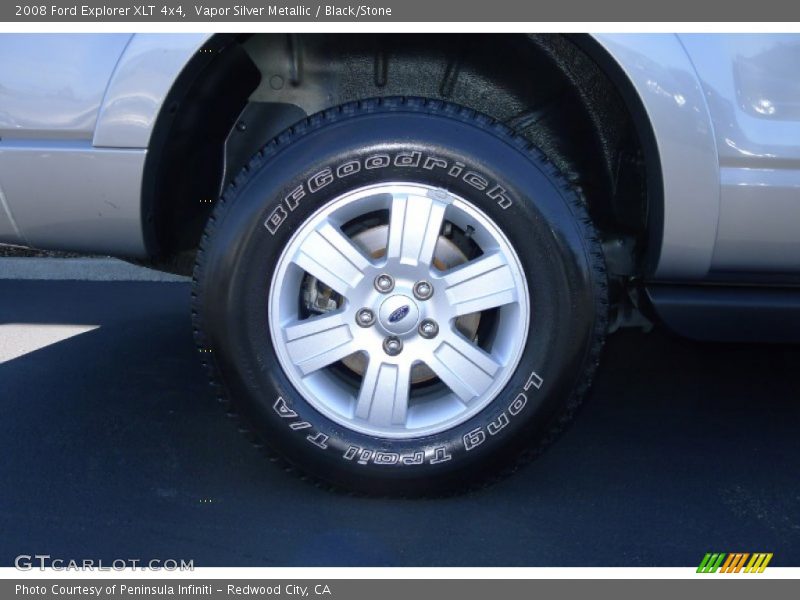 Vapor Silver Metallic / Black/Stone 2008 Ford Explorer XLT 4x4