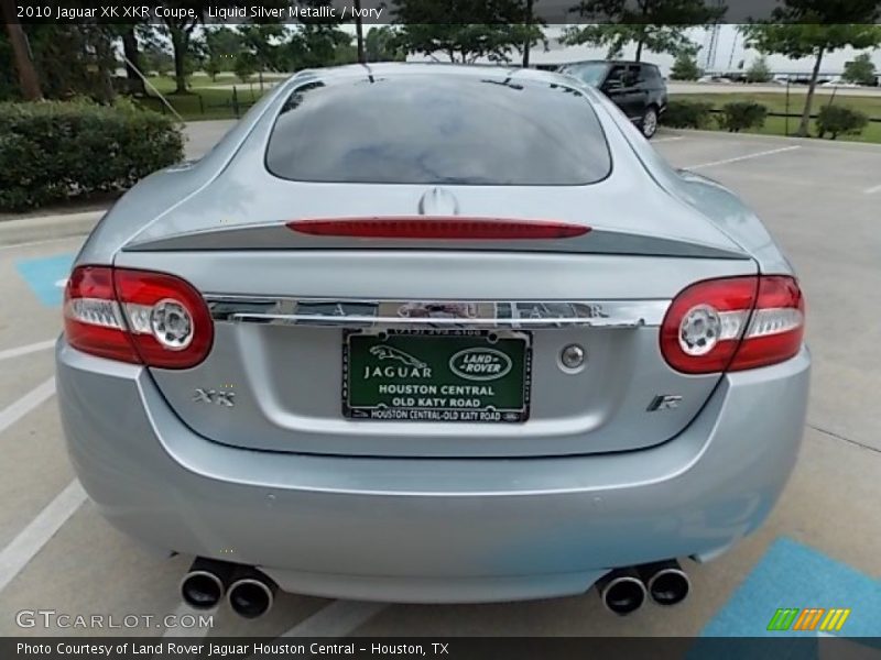 Liquid Silver Metallic / Ivory 2010 Jaguar XK XKR Coupe