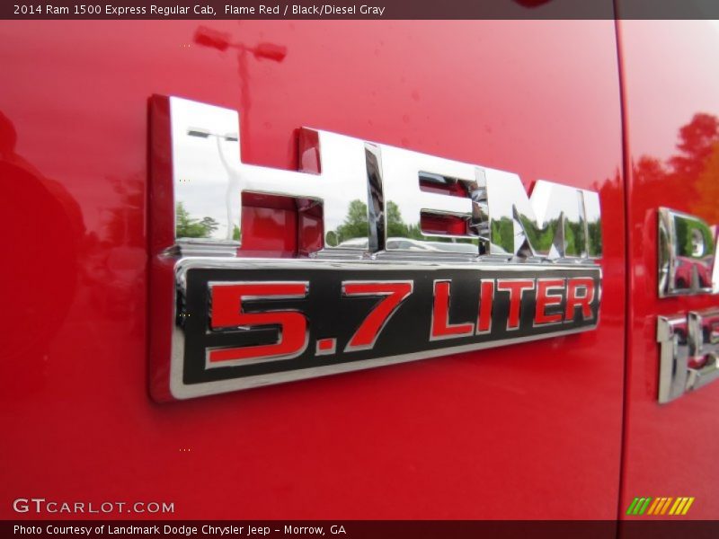 Flame Red / Black/Diesel Gray 2014 Ram 1500 Express Regular Cab