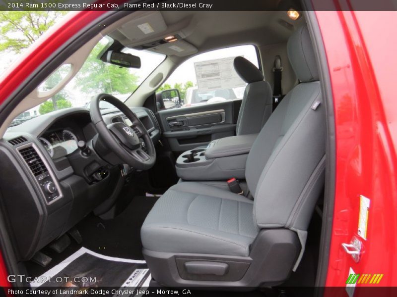 Flame Red / Black/Diesel Gray 2014 Ram 1500 Express Regular Cab