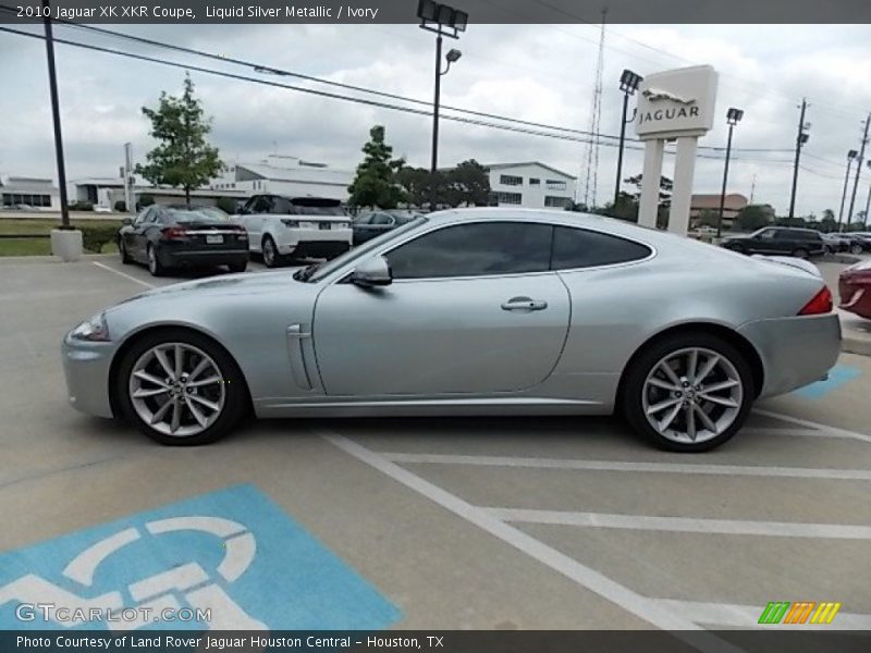 Liquid Silver Metallic / Ivory 2010 Jaguar XK XKR Coupe