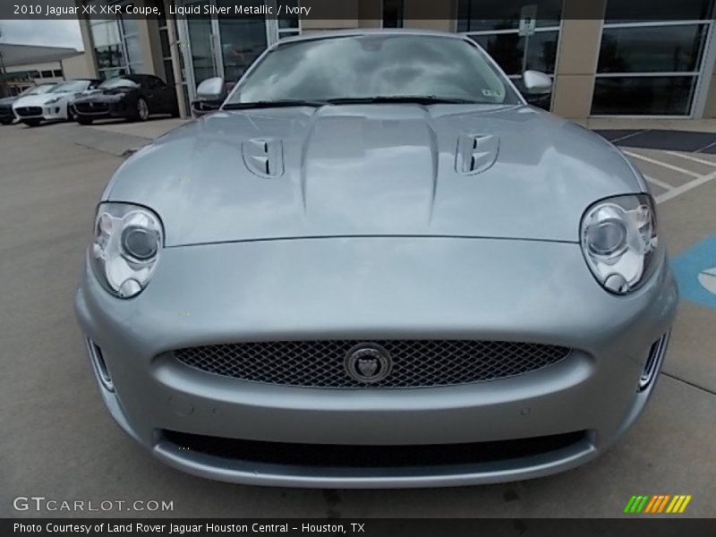 Liquid Silver Metallic / Ivory 2010 Jaguar XK XKR Coupe