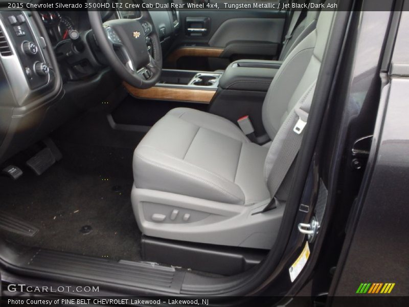Tungsten Metallic / Jet Black/Dark Ash 2015 Chevrolet Silverado 3500HD LTZ Crew Cab Dual Rear Wheel 4x4