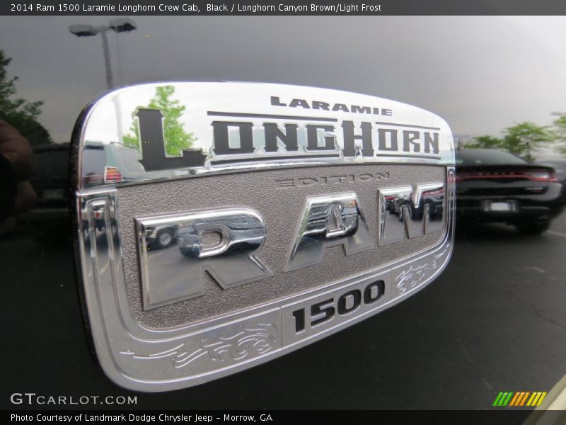 Black / Longhorn Canyon Brown/Light Frost 2014 Ram 1500 Laramie Longhorn Crew Cab