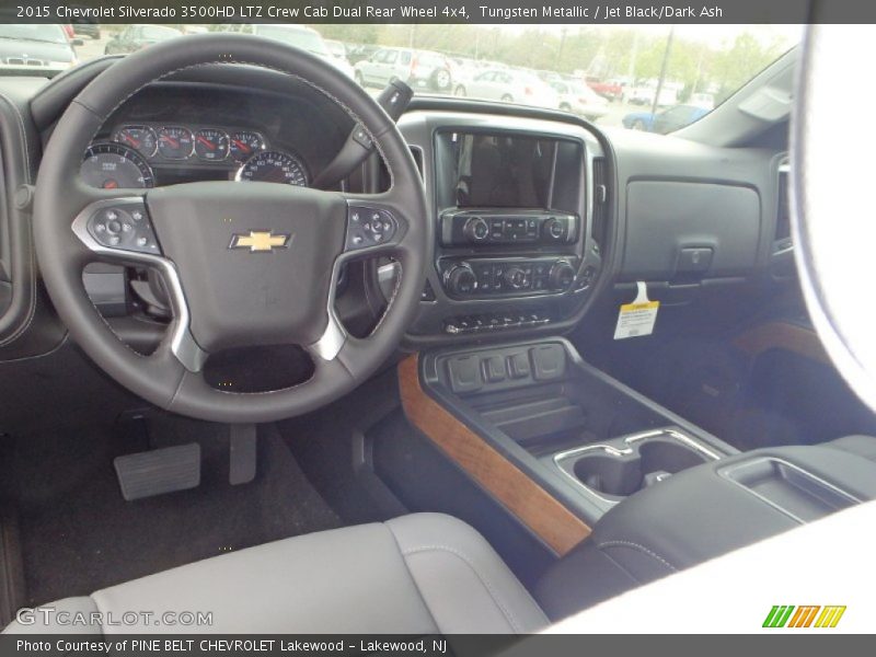 Tungsten Metallic / Jet Black/Dark Ash 2015 Chevrolet Silverado 3500HD LTZ Crew Cab Dual Rear Wheel 4x4