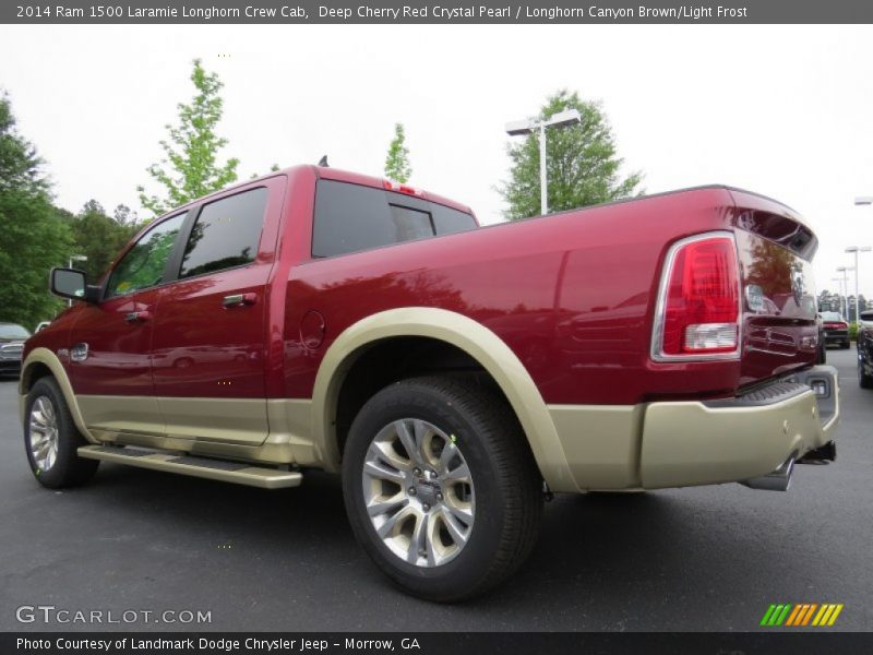 Deep Cherry Red Crystal Pearl / Longhorn Canyon Brown/Light Frost 2014 Ram 1500 Laramie Longhorn Crew Cab