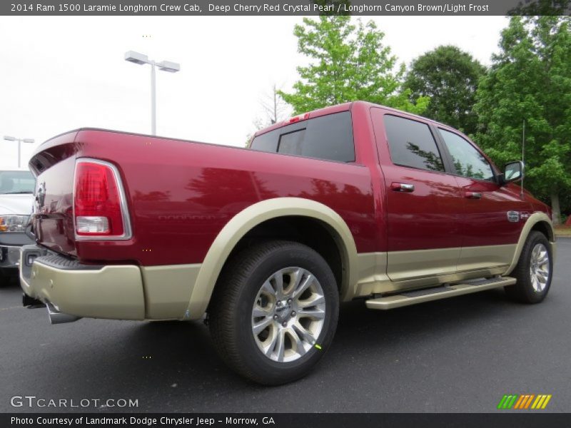 Deep Cherry Red Crystal Pearl / Longhorn Canyon Brown/Light Frost 2014 Ram 1500 Laramie Longhorn Crew Cab